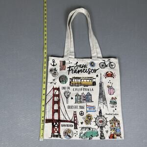 San Francisco California canvas reusable Kitchen Chic book bag